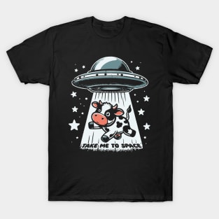 Alien Invasion For Cow T-Shirt